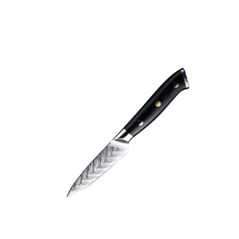 Damascus Clad 10Cr15CoMoV G10 Handle Paring Knife 125 mm KKDA0153